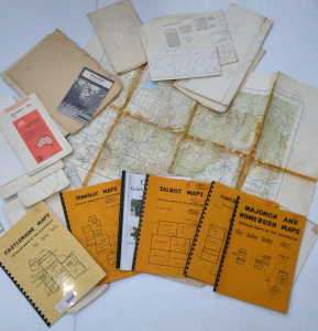 Lot 110 - Group lot Vintage Maps inc Geographical, Survey, & other Maps some