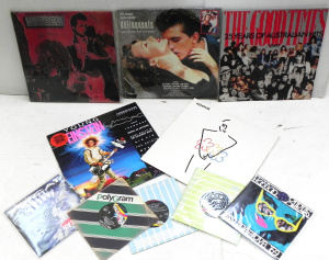 Lot 140 - Group of Australian vintage vinyl pop and other LPs and 45s inc Ratcat