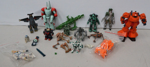 Lot 141 - Group of vintage made robot and other model kits, some painted, inc Ma