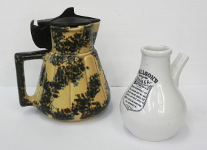 Lot 150 - 2 pces vintage inc Australian Hecla Mottled Electric Jug & Dr Nels