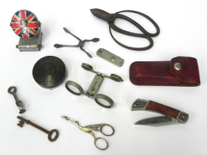 Lot 156 - Group Vintage mixed inc French c1900s French Folding Opera Glasses, Ja