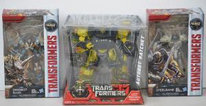 Lot 160 - 3 x as new in box Transformers - Premier Edition The Last Kingdom figu