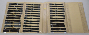 Vintage RONI Display Folder w Genuine Leather Mens Watchbands