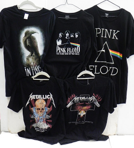 Lot 013 - Group lot - Band Shirts - In Flames Australian tour 2012, 2 x Metallic