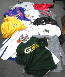 Lot 014 - Approx 14 x Assorted Sports related tops inc, Basketball, Soccer, Base