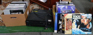 Lot 016 - Lot of Laserdiscs & Mixed Reel To Reel Tapes incl Pioneer CLD 600