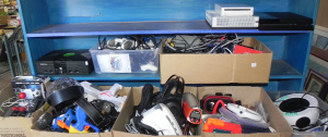 Lot 019 - Very large lot of 7 boxes + of modern & retro video game gear - co