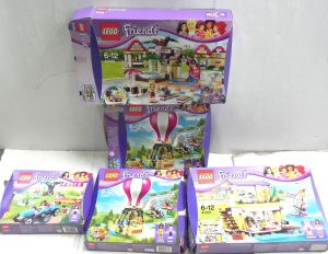 Lot 022 - Group of opened boxed LEGO Friends sets