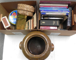 Lot 037 - Large mixed lot of 2 boxes + inc vintage & modern books inc poetry