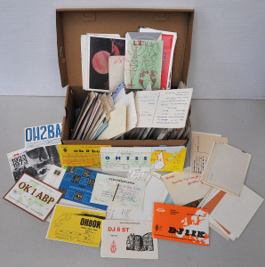 Lot 082 - Lot of Vintage QSL Radio Cards incl Hungary, Latvia, Norway, Laos, New