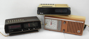 Lot 084 - 3 x Vintage Clock Radios inc, AWA Radiola, Copal and Encore