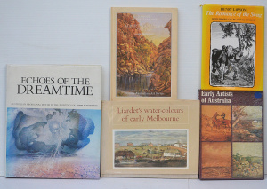 Lot 087 - 4 x Australian art reference books inc Liardet's Water-Colours of Earl