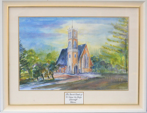 Lot 097 - Jenny Lester - Smith (Active c2000 2020s) Large framed Watercolour - T