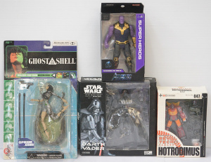 Lot 125 - 4 x various IP action figures inc 2 x Revoltech Hotrodimus (Transforme