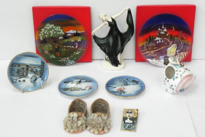 Lot 134 - Mixed Group lot inc Bing & Grondahl Harald Wiberg gnome wall plate