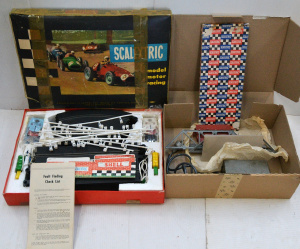 Lot 138 - Large group of vintage Scalextric inc c1960s box, tracks, controllers,