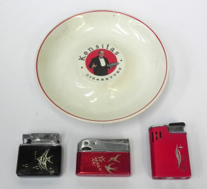 Lot 147 - Small lot - Old Kensitas Cigarette Advertising ashtray made by Wiltsha