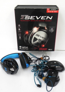 Lot 156 - Small group of PC gaming peripherals inc Anko and 7D gaming mice, 2 x