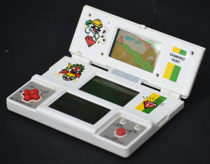 Lot 162 - 1982 V-Tech Diamond Hunt Tri - Screen Electronic Hand Held Video Game