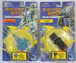 Lot 182 - 2 x vintage (c1996) as new carded Transformers - Machine Wars figures
