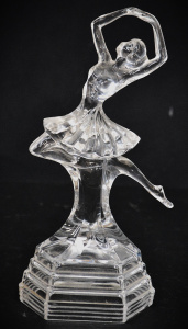 Lot 191 - 1980s RCR Italian Crystal Ballerina Figure - Stepped base in classical