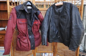 Lot 011 - 2 x Modern Motorcycle Riding Jackets incl RST Leather Riding Jacket si