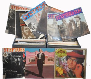 Lot 050 - 2 Boxes of vintage vinyl comedy & lewd records inc Barry Humphries