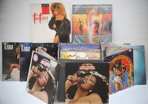 Lot 074 - Box lot of vintage vinyl LP records by female singers inc Tina Turner