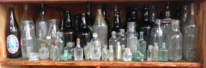 Lot 104 - Large Group Vintage Bottles inc F A Shaddock Ouyen Pint Milk Bottle (a