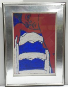 Lot 116 - George Segal (American, 1924 - 2000) Large framed Colour Screenprint -