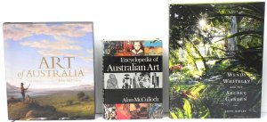 Lot 123 - 3 x Hardcover Australian art reference books inc Wendy Whiteley and th