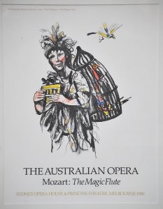 Lot 124 - Framed Fred Williams Offset Colour Lithograph poster for The Australia