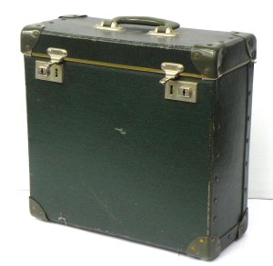 Lot 127 - Vintage 1960s Green Fibreboard Vinyl LP Carry Case