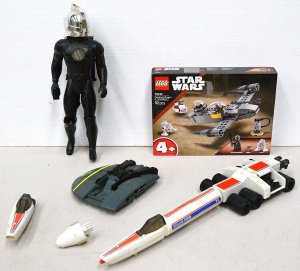 Lot 132 - Lot of Mixed Toys incl 1978 Mattle Battlestar Galactica Cyclon Centuri