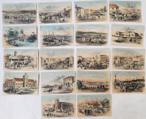 Lot 172 - Group lot vintage Australian Postcards featuring Victorian Scenes in c