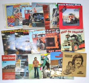 Lot 182 - Grp Truckin' LP records incl Hits, Cash Backman, Kernaghan, Nicholls,