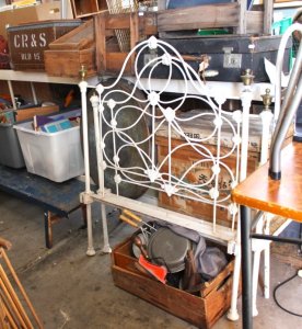 Lot 043 - Group Lot of Vintage Crates, Boxes & Assorted Items incl Wooden Sl