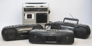 Lot 051 - 4 x Vintage Portable Cassette Players incl Sanyo M2460IV, Sony CFS-204