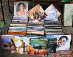 Lot 053 - 6 x Boxes of Assorted Vintage Vinyl LP Records incl Country, Soundtrac