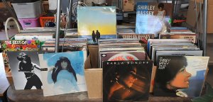 Lot 055 - 7 x Boxes of Assorted Vinyl LP Records incl Cher, Shirley Bassey, The
