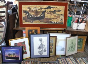 Lot 060 - Group Lot of Assorted Pictures & Prints incl Framed Religious Prin