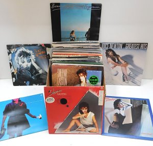 Lot 062 - Box Lot of 80s Vintage Female Vinyl LP Records incl Pat Benatar, Joan