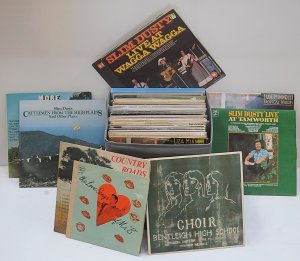 Lot 065 - Lot of Vintage Vinyl LP Records incl Bentley High School Choir, Slim D