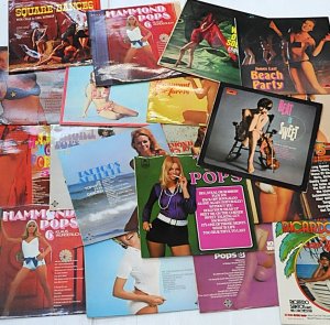 Lot 096 - Lot of Vintage Chic Instrumental Vinyl LP Records w Glamour Covers inc