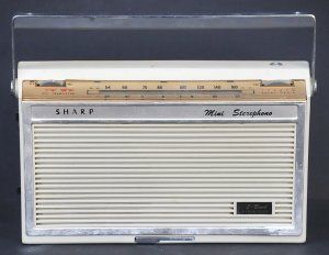 Lot 109 - Rare vintage c1964 Sharp Mini Sterephono Portable Radio & Record P