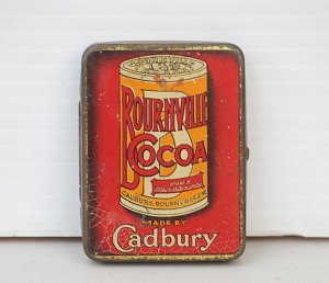 Lot 153 - Vintage Cadburys Bournville Cocoa advertising Vesta Match Tin - colour