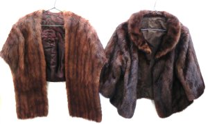 Lot 008 - 2 pces inc Vintage Mink Cape & Fur - VGC