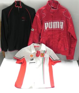 Lot 009 - 3 As new pieces of Motorsport apparel inc Puma Ferrari Scuderia short