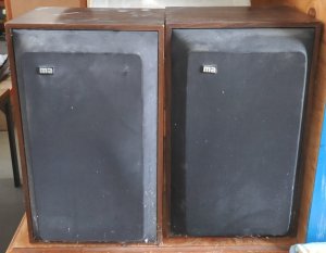 Lot 023 - Pair of Vintage 1970s Micro-Acoustics FRM-1 Floor Speakers - Made in U