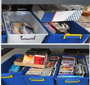 Lot 029 - Large Group Lot of Assorted DVDs, CDs & VHS incl Movies, Documenta